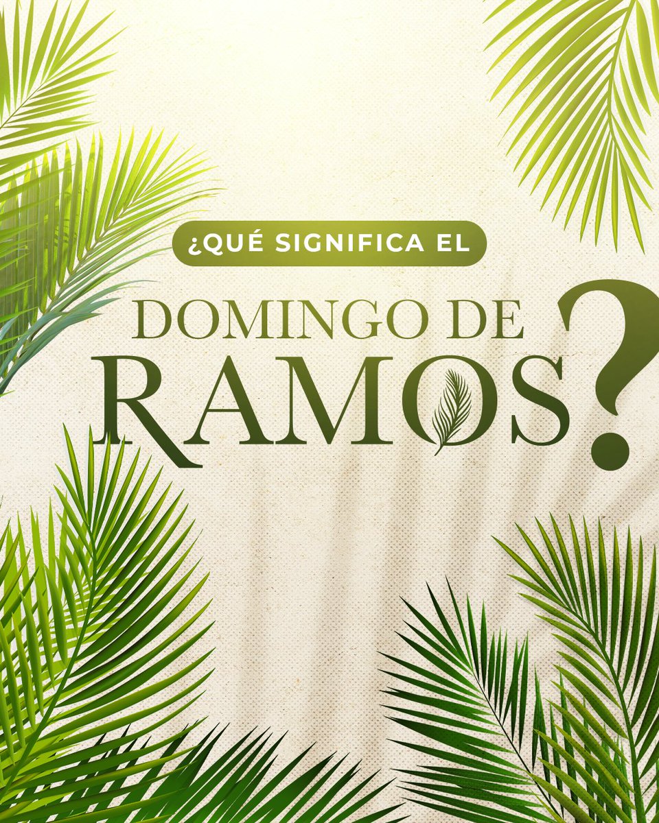 USA_Universal's tweet photo. 🌿 El Domingo de Ramos no es solo una fecha… es abrirle la puerta al Señor en su vida.

Así como prepararon el camino con ramas… hoy usted puede preparar su corazón. 🙏🏼

📍 Domingo 10AM

625 S Bonnie Brae St, Los Ángeles
💭 ¿En qué área necesita que Dios entre?
#DomingoDeRamos https://t.co/XVITY0sCD7