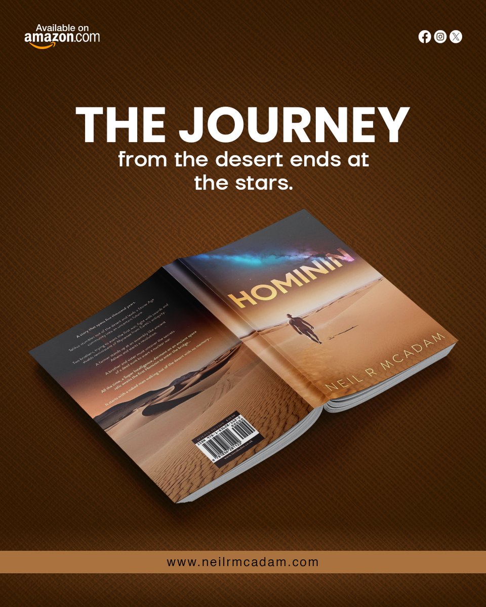 author_neil1's tweet photo. Five thousand years after Telikus stepped out of the desert, humanity faces its final test. Will they repeat Earth's mistakes, or will hominins cross a bridge to the future, reconciling nature with their Gods.

Discover Hominin:
https://t.co/xKVc5nUGbt

#destiny #author #BookNow https://t.co/NsCOHKSoZh