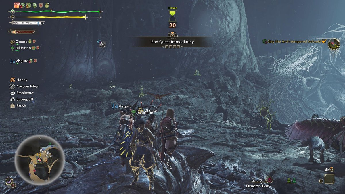 yefirelques's tweet photo. The USJ collab armor reminded us of Ri Boku / Li Mu from Kingdom anime, so we thought we’d cosplay Kingdom characters while beating AT Arkveld in the challenge quest 💪🏻 #MHWilds 

It’s funny how well our player design matched the characters we chose 🤣 https://t.co/zGK7rQ1TBw