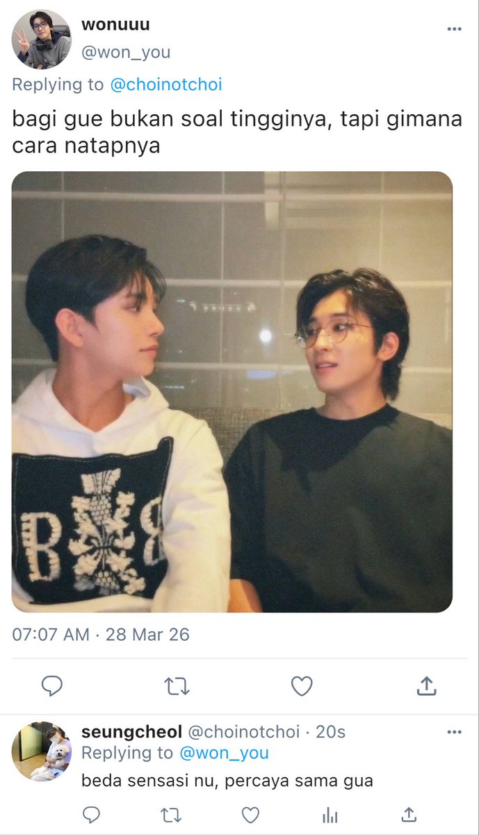 hjsentris's tweet photo. shua harem two tweets au!
cheolsoo, yoonhong, wonshua, gyushua

kategori: height difference https://t.co/ijEBzpEnLb