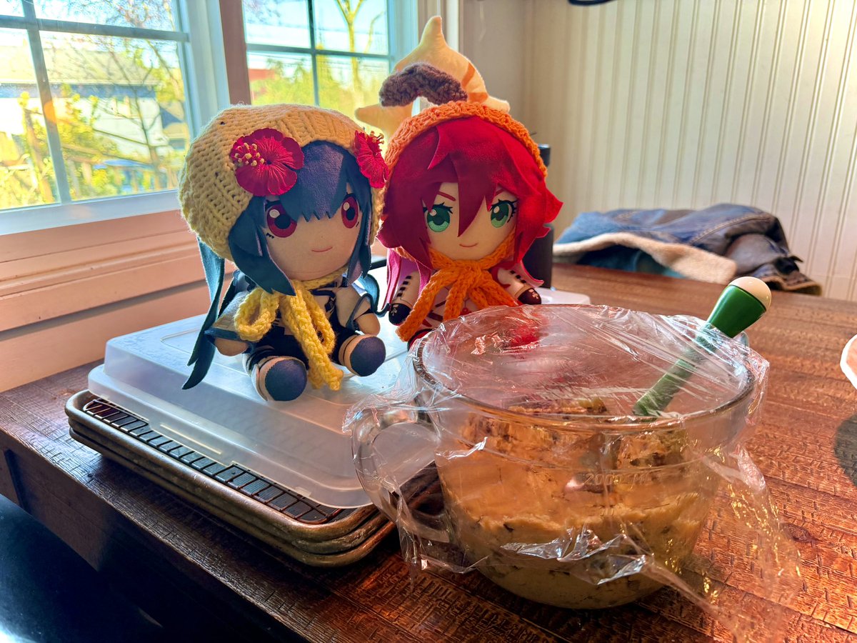 dailydizzyplush's tweet photo. Mama no, don’t eat raw cookie dough😖 https://t.co/1sjLnntTl0