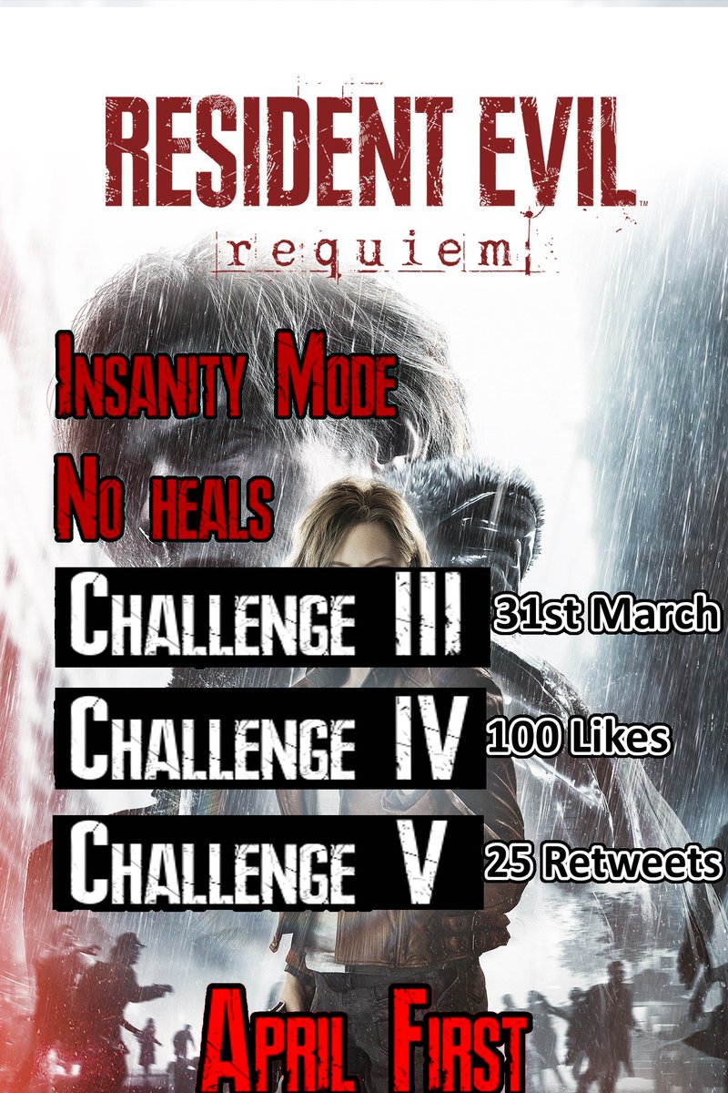 Bread_PrinterTV's tweet photo. #residentevilrequiem #challenge https://t.co/HSvTS9lqdN