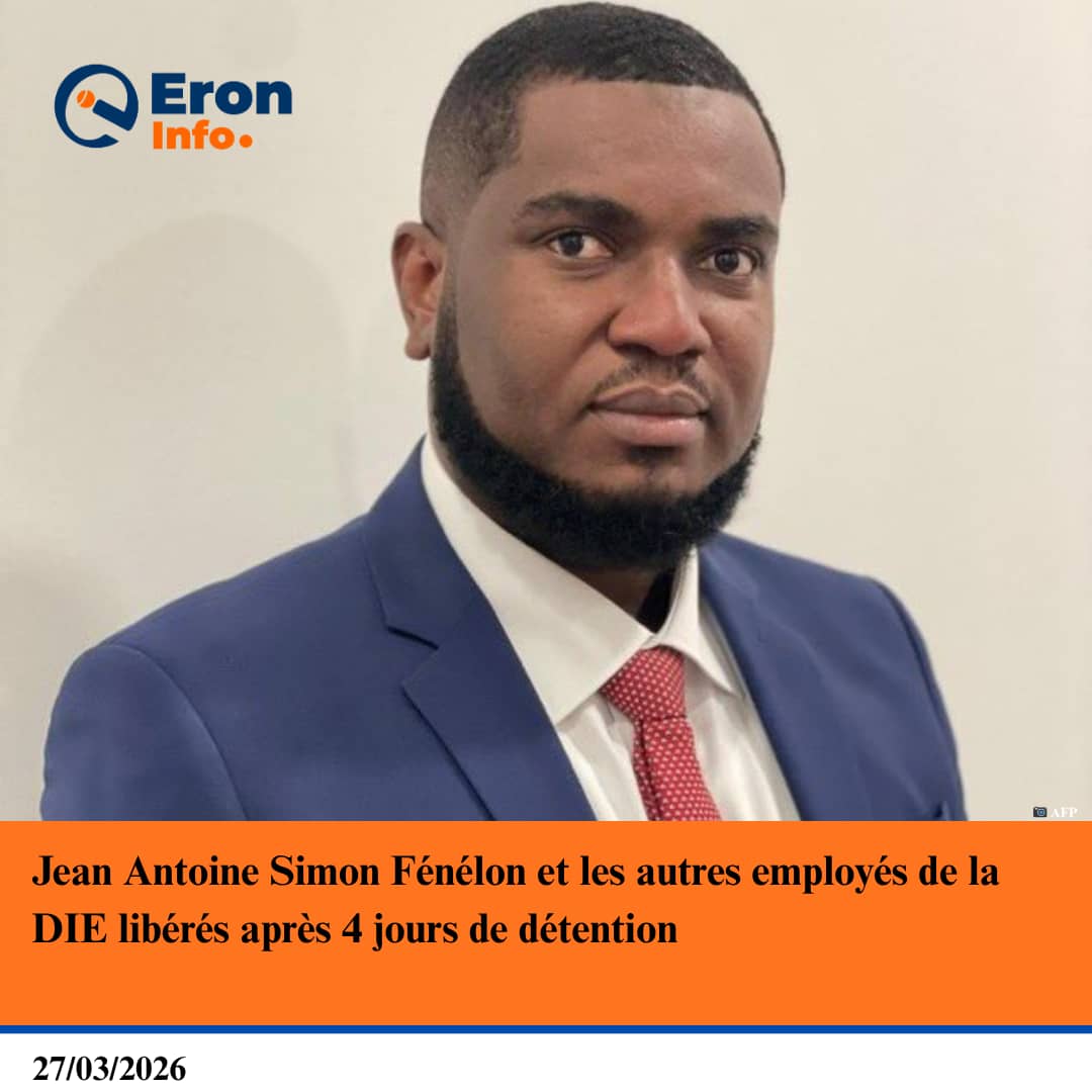 contacteroninfo's tweet photo. Jean Antoine Simon Fénélon libéré après 4 jours de détention https://t.co/lUbvepfbkA