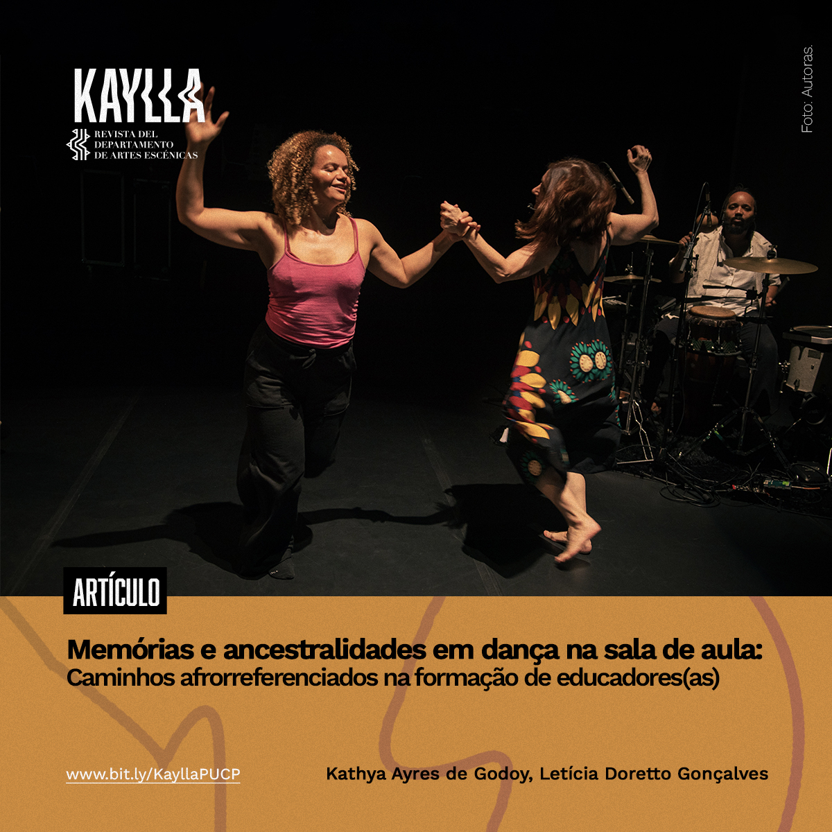 KayllaRevista's tweet photo. 📚Lee el artículo "Memórias e ancestralidades em dança na sala de aula Caminhos afrorreferenciados na formação de educadores(as)" por Kathya Ayres de Godoy y Letícia Doretto (@Unesp_Oficial) en el Dossier de Kaylla N° 4.

🔗https://t.co/hQdJWcqorO https://t.co/2CZxjpgJTw