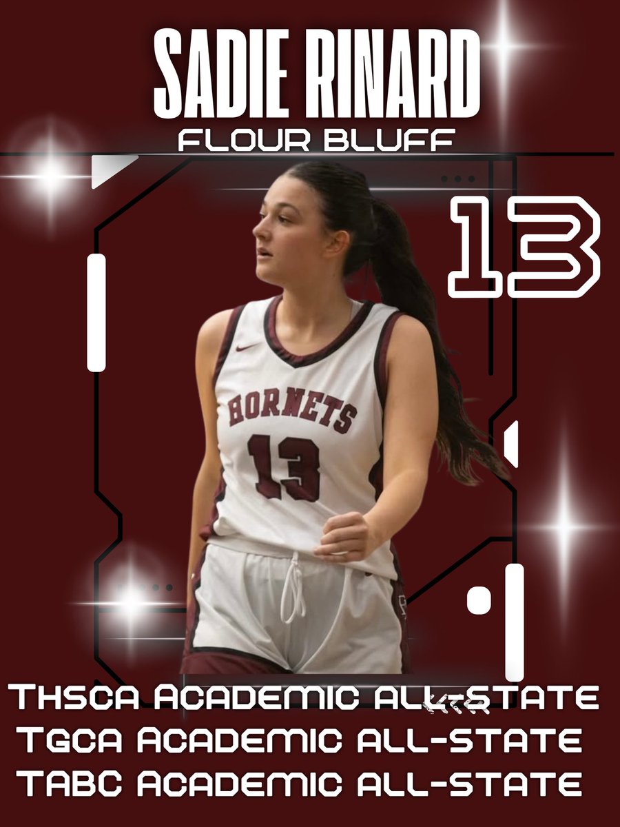 FBGirlsBball's tweet photo. Congratulations to our seniors for their outstanding performance in the classroom, earning Academic All-State recognition! Your dedication, discipline, and commitment to excellence truly represent what it means to be a Lady Hornet. We are incredibly proud of you! @bluff_sports https://t.co/hatVw27BKQ