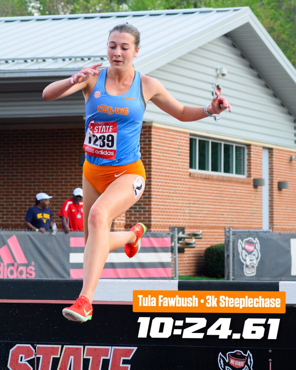 Tula Fawbush opens her outdoor season running the No. 3 steeple time in Lady Vol history at the Raleigh Relays! 🙌🚧

⏱️ 10:24.61 (PR)