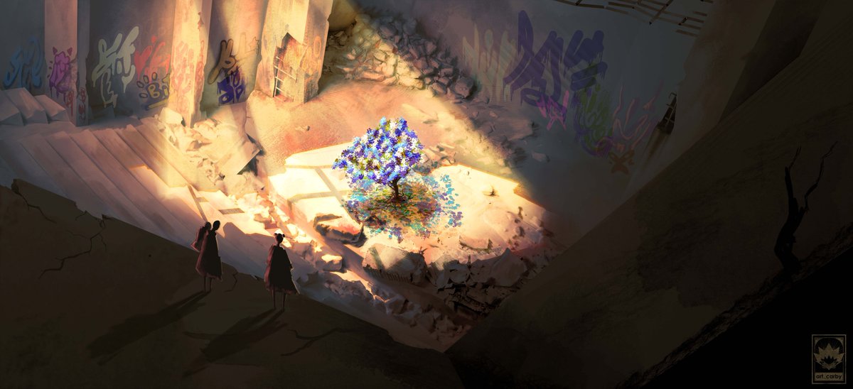 It is in a ruins where we blossom
#illustrationart #illustration #tree #conceptart #enviroment #background #art #digitalpainting