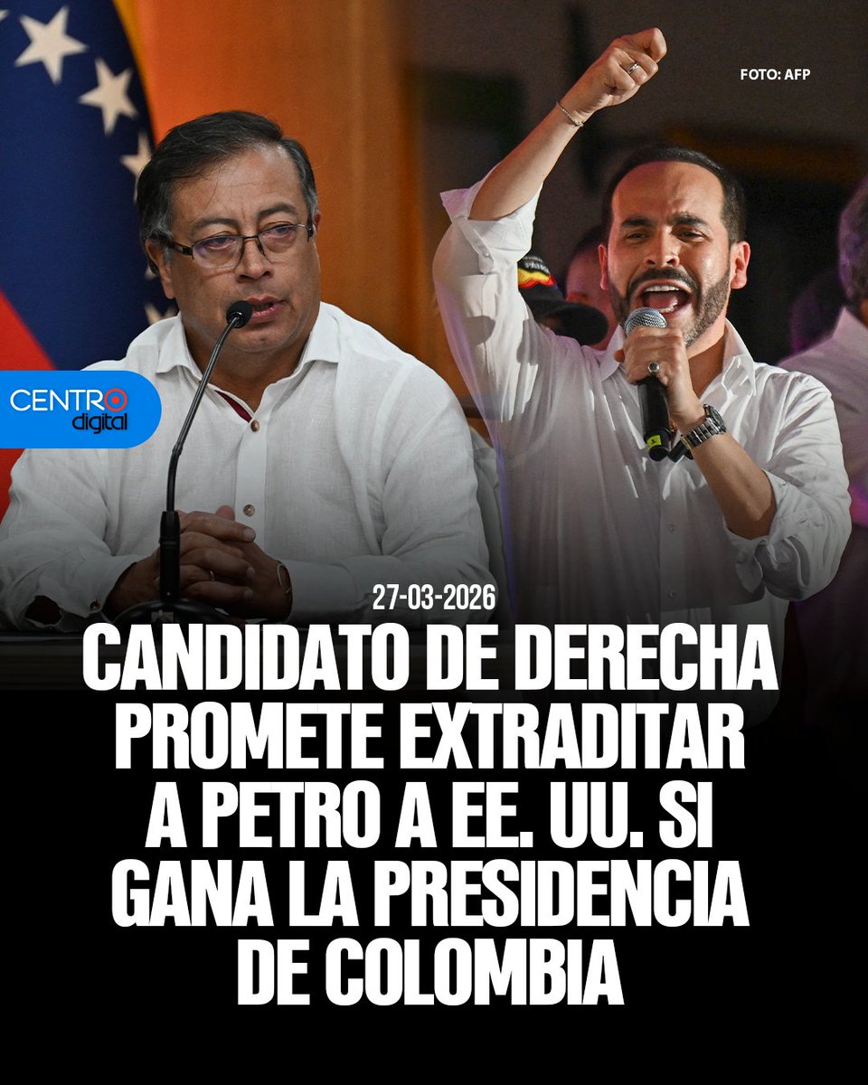 #ATENCION | Candidato de derecha Abelardo de la Espriella promete extraditar a Gustavo Petro a EE. UU. si llega a la Presidencia de Colombia, tras investigaciones por posibles nexos con el narcotráf1co y su gestión en el Catatumbo.

Los Detalles ➡️ instagram.com/p/DWaG9EpDWn8/…