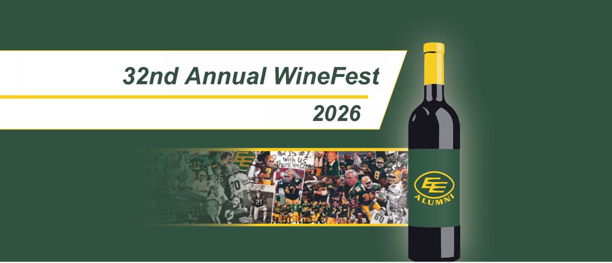 EEAlumni's tweet photo. Wine Fest 2026 is coming to the Legends Club at Commonwealth Stadium on May 2!

🍷Sample dozens of wines from around the world
🏈Meet EE Alumni &amp; current @GoElks players &amp; coaches
🍺Molson Beer Tent
📝Silent Auction
🎁Door prizes &amp; more

Get your tickets👉 https://t.co/ZypPw1nsyz https://t.co/ulS5d5NTwA