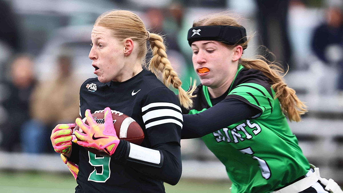 tonyphotos's tweet image. Flag football Seton vs Badin   #girlsflagfootball @SetonSaintsGBB @setonsaintsvb @GGCLSports