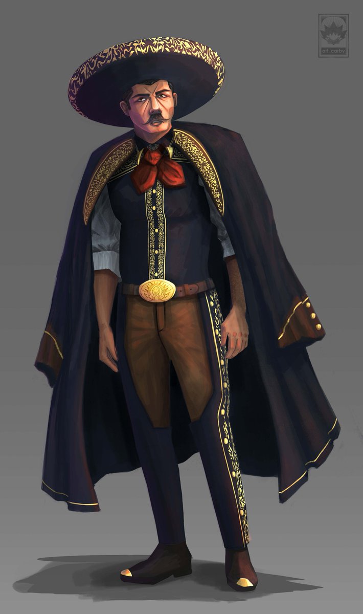 This was the result of a past character design challenge; I liked the result, even though it didn't stand out

#characterdesign #mariachi #character #digitaldraw #oc #mexican #art #characterdesignchallenge #charro