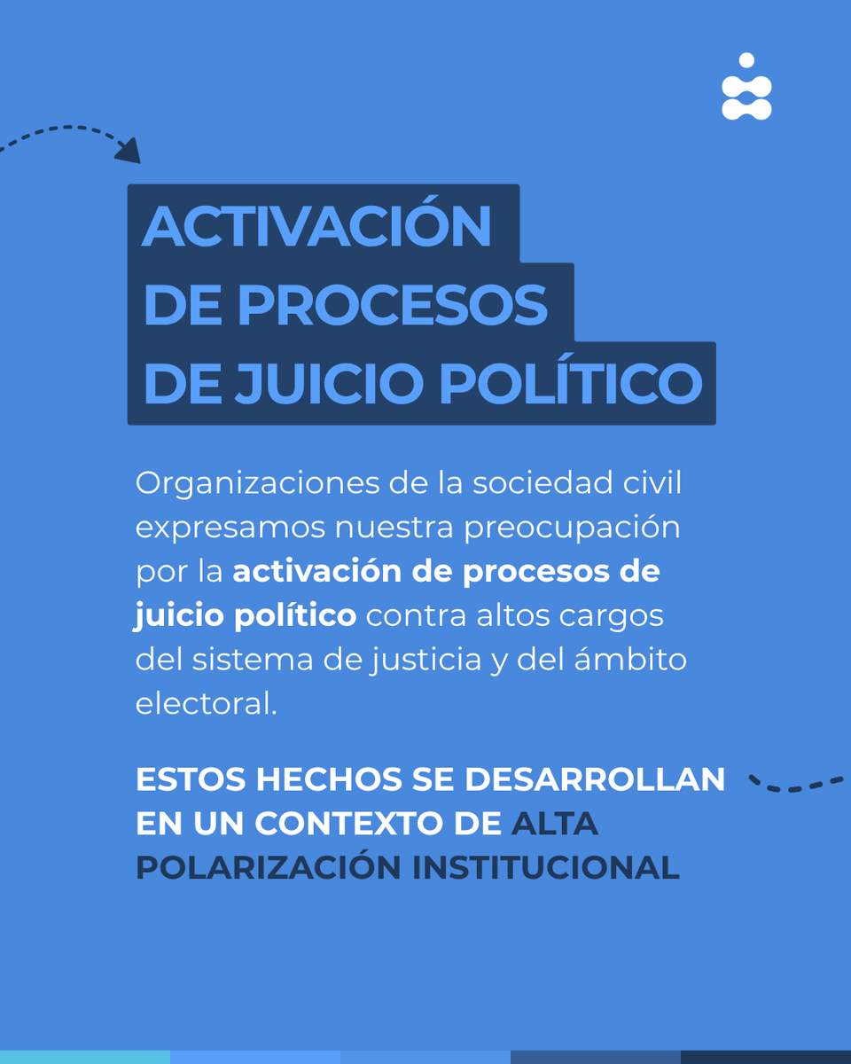 #Honduras | Alertamos que la implementación del juicio político en Honduras se está realizando de forma incompatible con los estándares internacionales de #DDHH y en un contexto de alta polarización institucional.

🔗Pronunciamiento completo👉f.mtr.cool/ozhonieceu