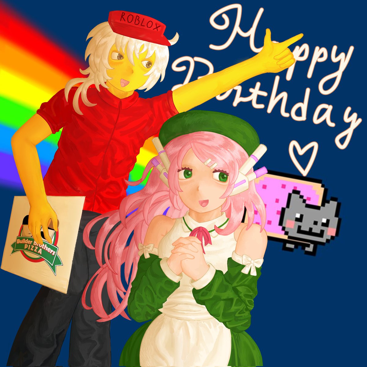 Pikapich61815's tweet photo. Gift for friend #elliot #momone #momonemomo #nyan #artㅤㅤㅤㅤ #gift https://t.co/hblgh4iiTr