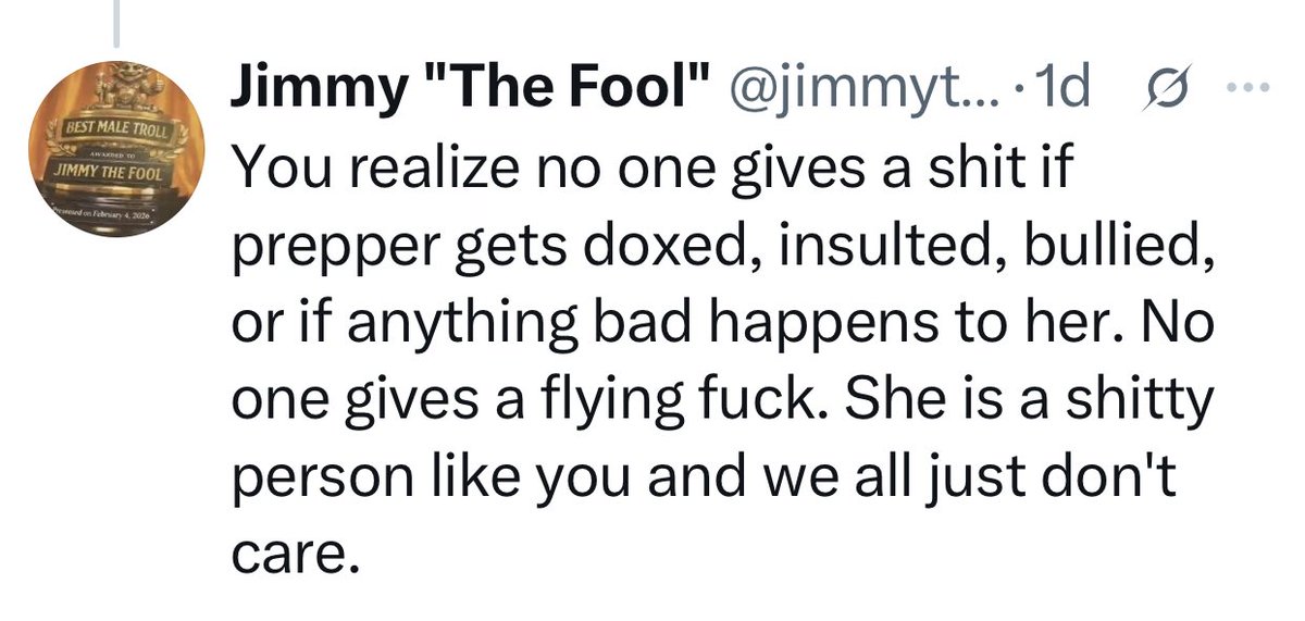 Tinyprepper's tweet image. Oh honey… it’s not about giving a shit… it’s about #cybercrimes. 🥴🐍💰🕷️❄️🤷‍♀️🚔