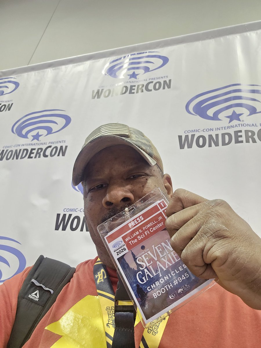 thescificenter's tweet image. Took a break from setting up the Center , which will be reopened on Saturday April 5th , to cover @wondercon for our YouTube channel  #nerdculture702 #thescificenter #wondercon #wondercon2026