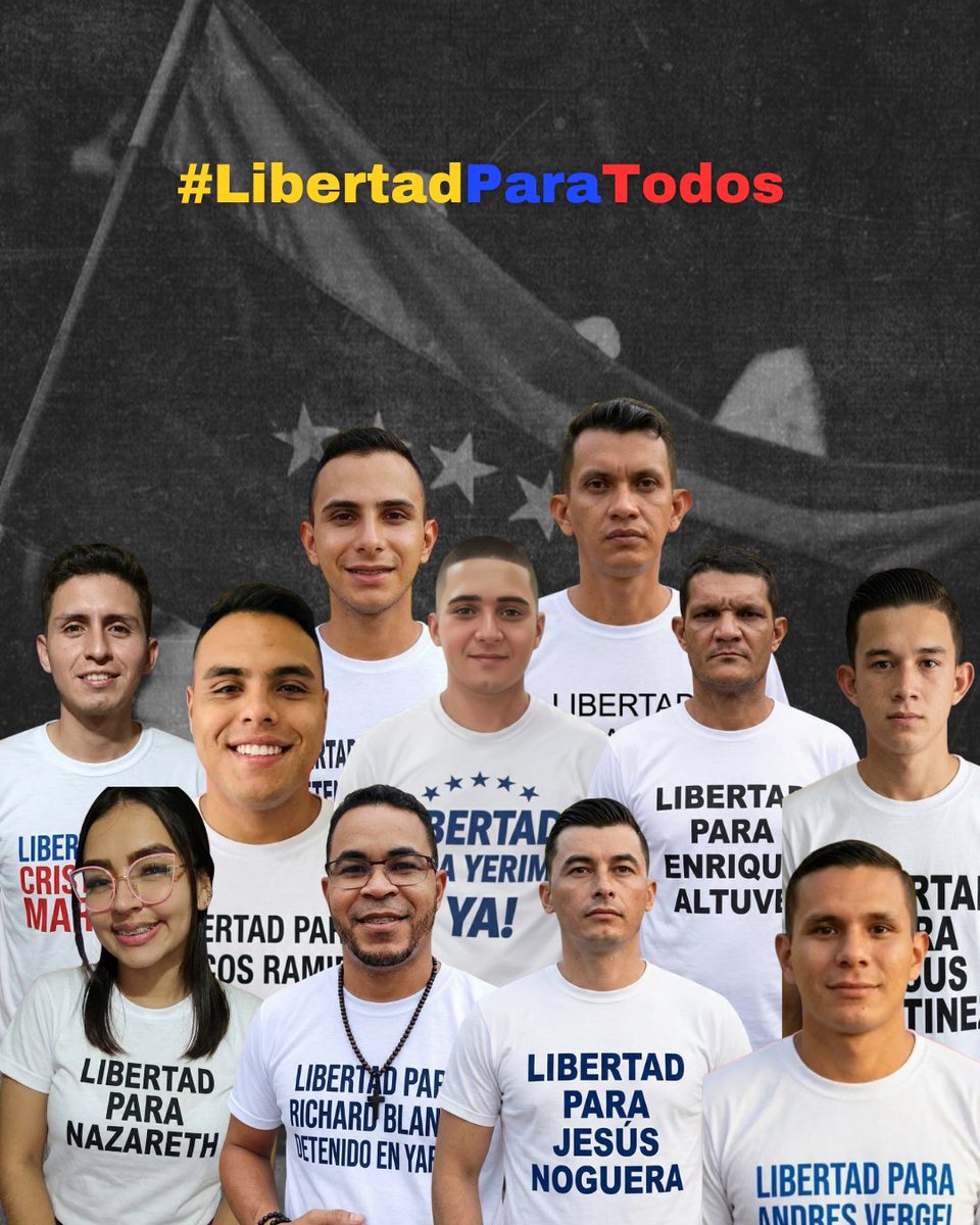 VenteMerida's tweet photo. Desde octubre de 2024, civiles y funcionarios de la PNB Mérida permanecen detenidos en Yare II, acusados injustamente por la fuga de Abraham Hayon. Sin pruebas y señalados de traición a la patria. 

¡No son delincuentes!

Exigimos justicia y #LibertadParaLosPresosPoliticos. 🇻🇪 https://t.co/F9GgYF0v6H