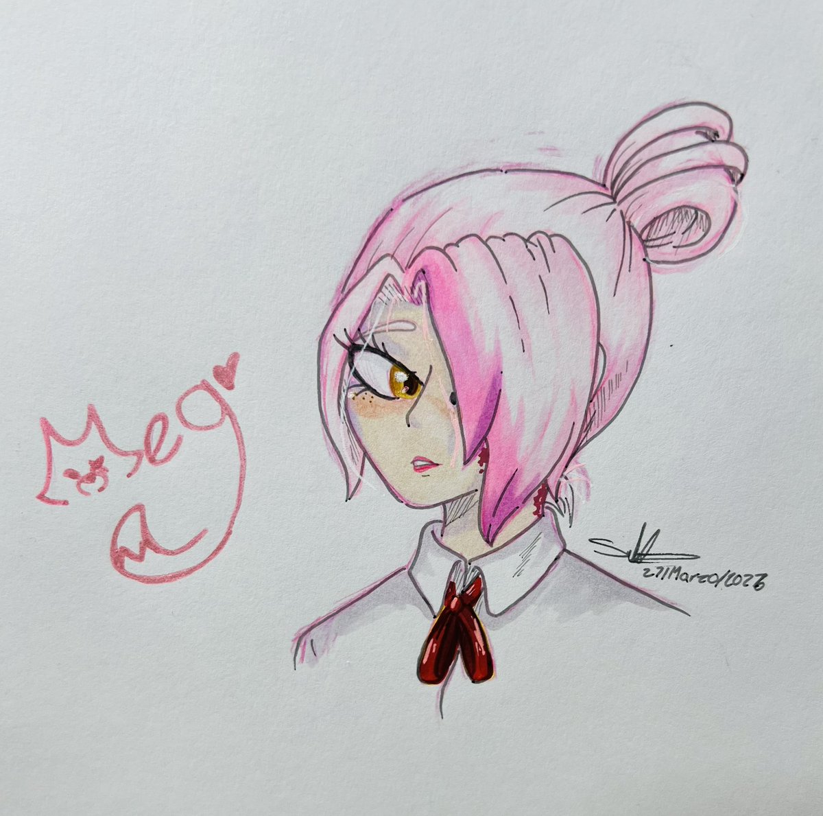 Dibujito para el cumpleaños de la enana más bella de FHS, Meg 

✨🦊🤍✨🦊🤍

#FNAFHS #FHS