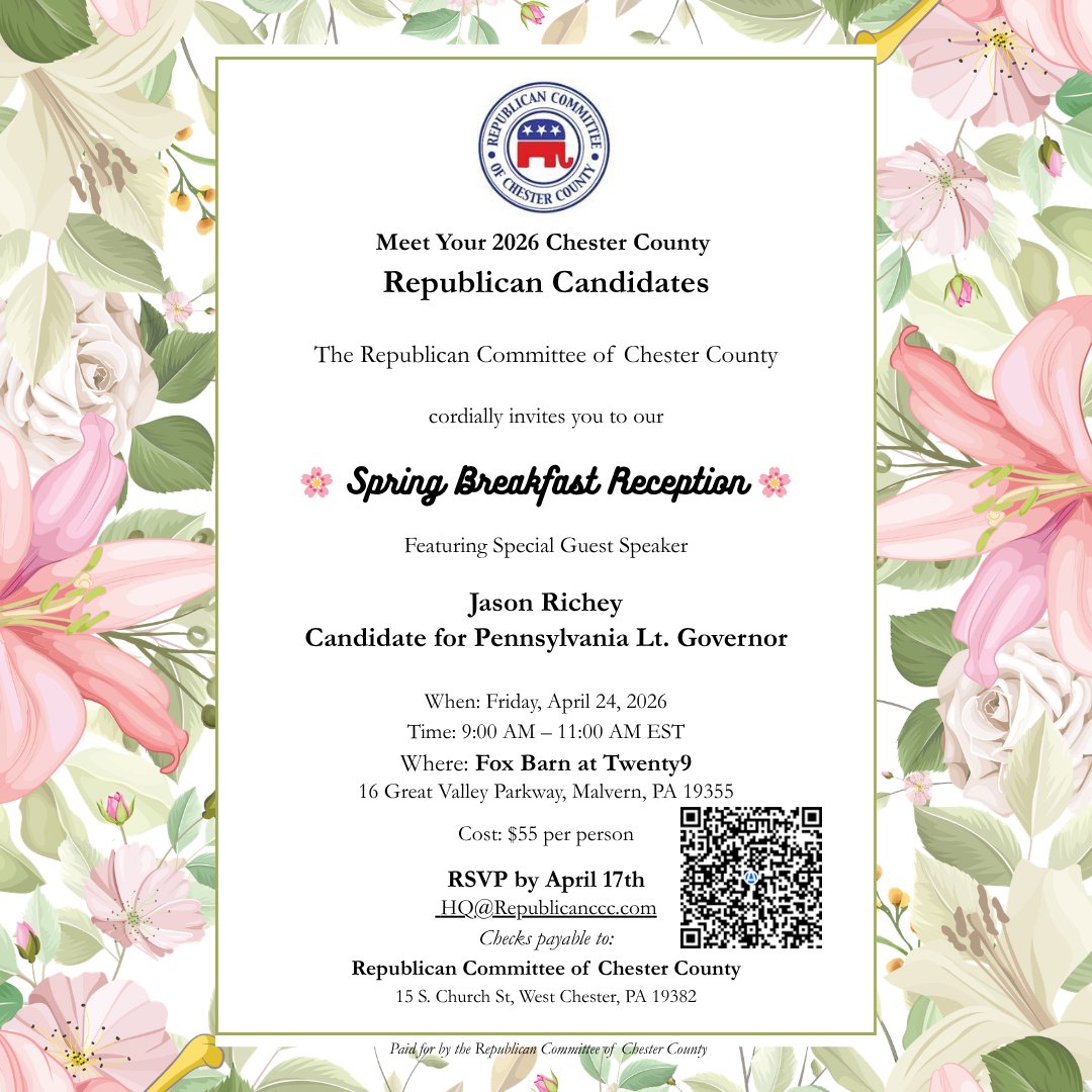 Chester County GOP tweet media