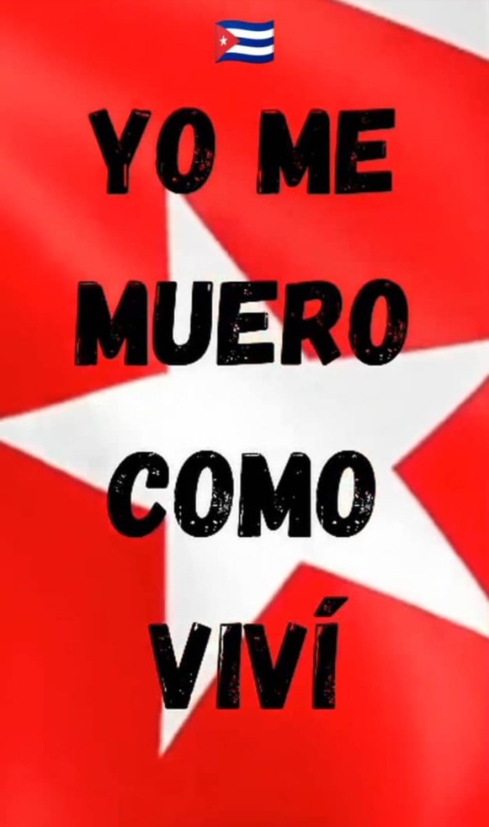 Así me muero yo #CubaEstáFirme #DeZurdaTeam