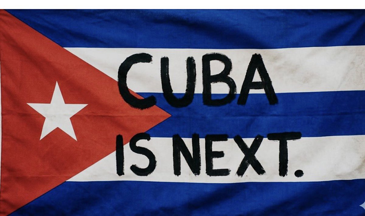 CubaWpb's tweet photo. 🇨🇺🇨🇺🇨🇺🇨🇺🇨🇺 Cuba 🇨🇺 is next .
Lo dijo @realDonaldTrump https://t.co/l9o31ZIOFk