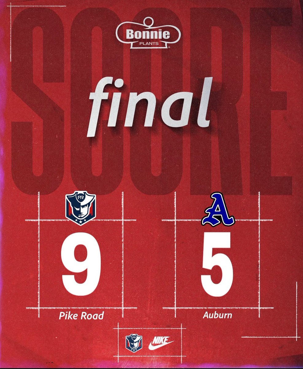 pikeroaddc's tweet photo. Patriots knock off 7A Auburn 9-5. Gunner Gibbs with his first home run on the year! https://t.co/7dL2C4bGe4