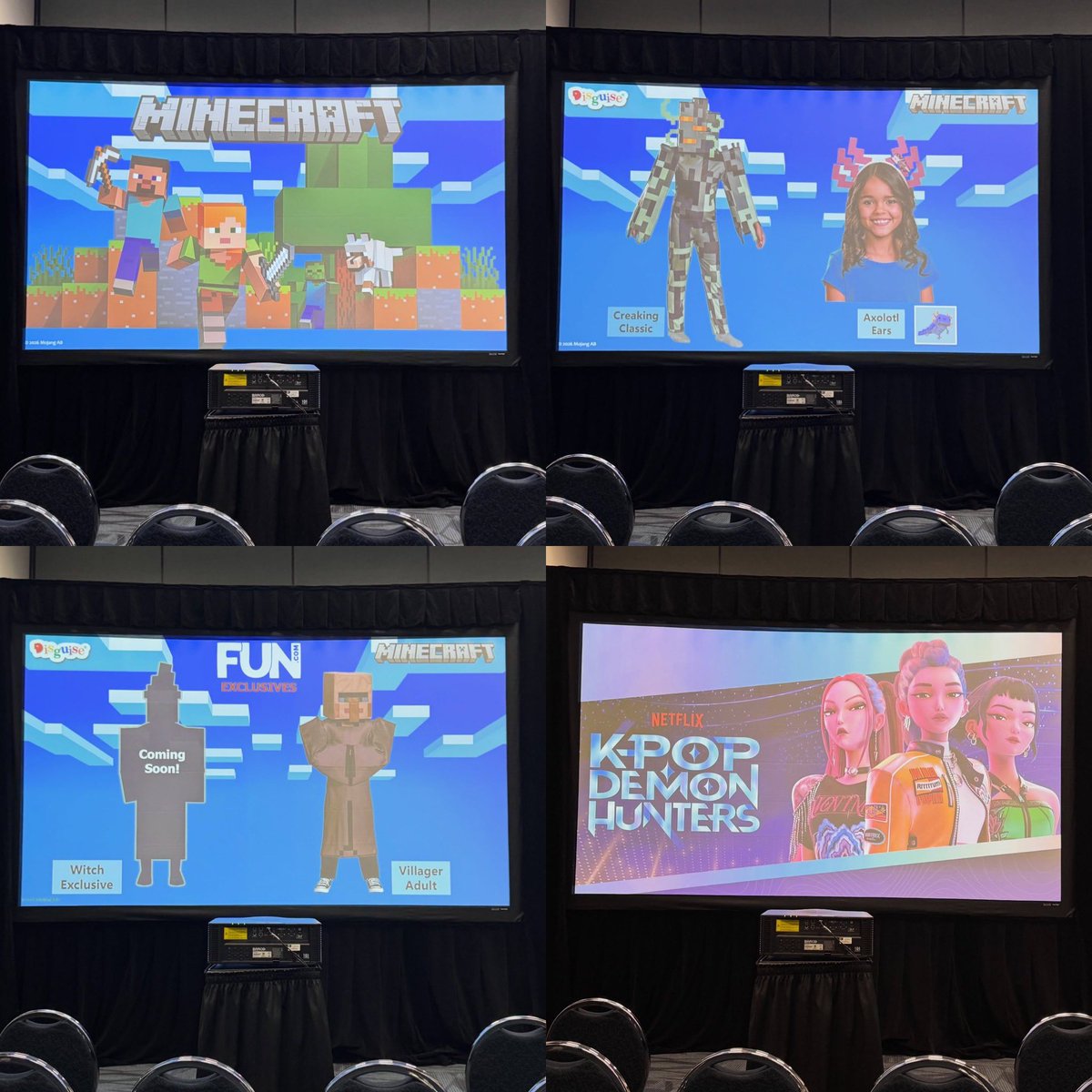 InPursuitofToys's tweet image. Disguise Costumes reveals from the WonderCon @JAKKStoys panel. Costumes from Sonic the Hedgehog, Super Mario, Pokemon, Minecraft, K-Pop Demon Hunters plus more!

#disguisecostumes #jakkspacific #costumes #wondercon #inpursuitoftoys