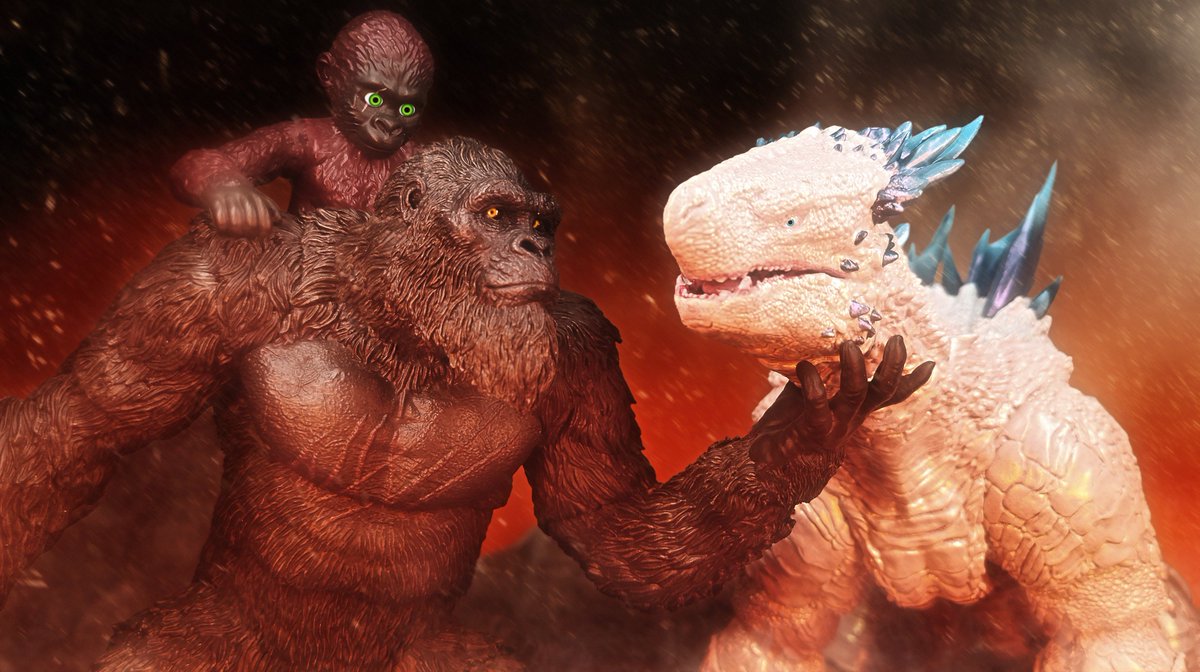 MoonShark4's tweet photo. "Found Family"
Kong, Suko & Shimo
#Godzilla #Kong #Suko #Shimo #Monsterverse #ゴジラ https://t.co/6OzmXGOcl1