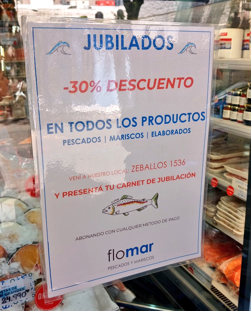PreciosRosario2's tweet photo. #PescadosEnRosario 🎣
👉🏻 Hasta 45% off por SEMANA SANTA
Precios por kilo:
💰 $10.990 filet de merluza
💰 $21.990 mejillones
💰 $39.990 filet de salmón rosado
👉🏻 JUBILADOS 30% off en todos los productos que no entran en la promo
📍 #Flomar Zeballos al 1500
#FotoTestigo 📸