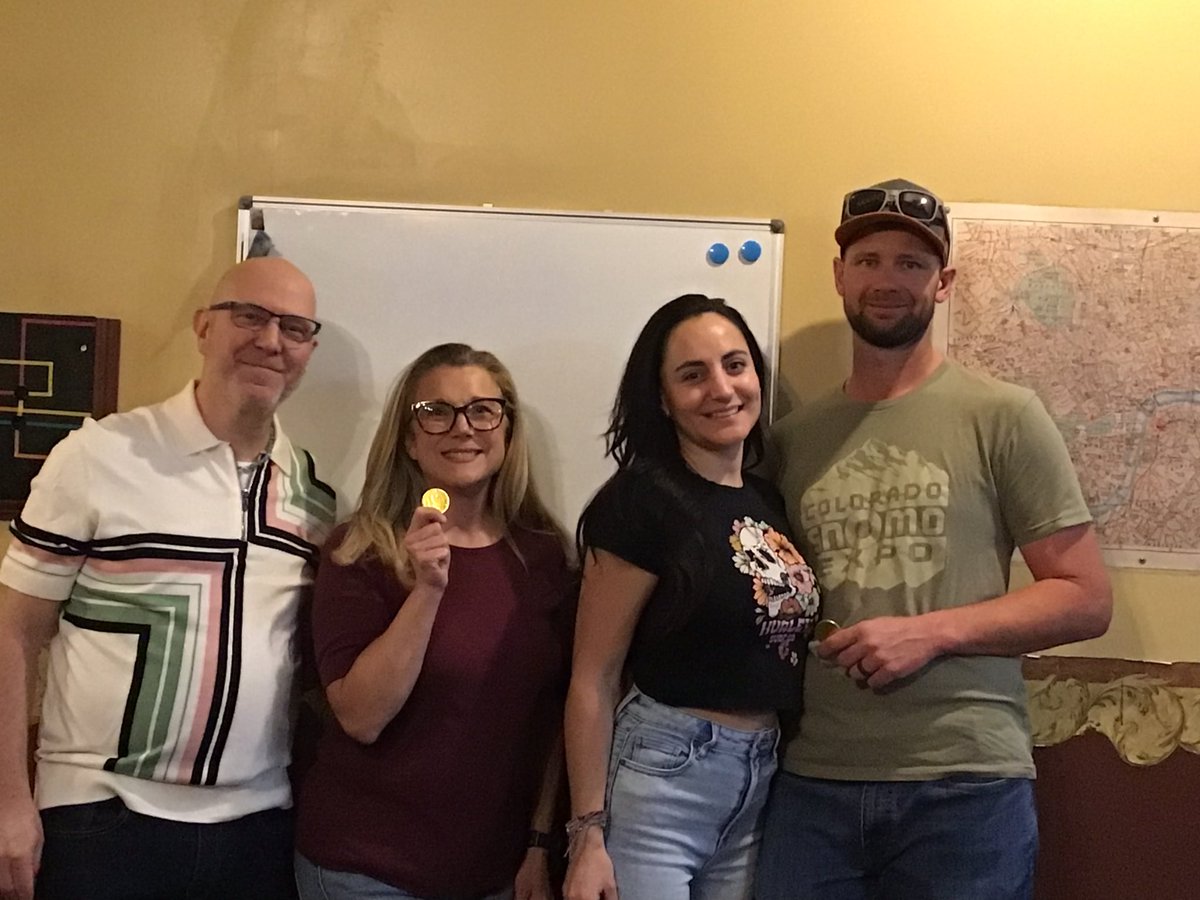 SolveItEscapeGa's tweet photo. The Waggins 4 just escaped The Baker Street Five!

https://t.co/Z3gInmDmfC #grandjunction #escaperoom #thingstodoingj https://t.co/iSL9bzQyXN