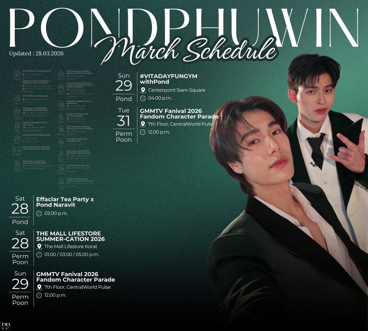PondPhuwin Official Thailand (DoubleP) tweet media