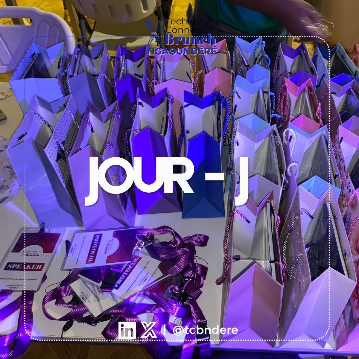 tcbndere's tweet photo. 🌙 01h40… et on finalise les cadeaux pour nos participants ! 🎁
L’équipe est sur le pont pour que tout soit parfait.
Rendez-vous dans quelques heures au #TechiesConnect Brunch !
📍 Hôtel Oasis, Beka – 13h
#Coulisses #Ngaoundéré https://t.co/p2rwzSWaWp