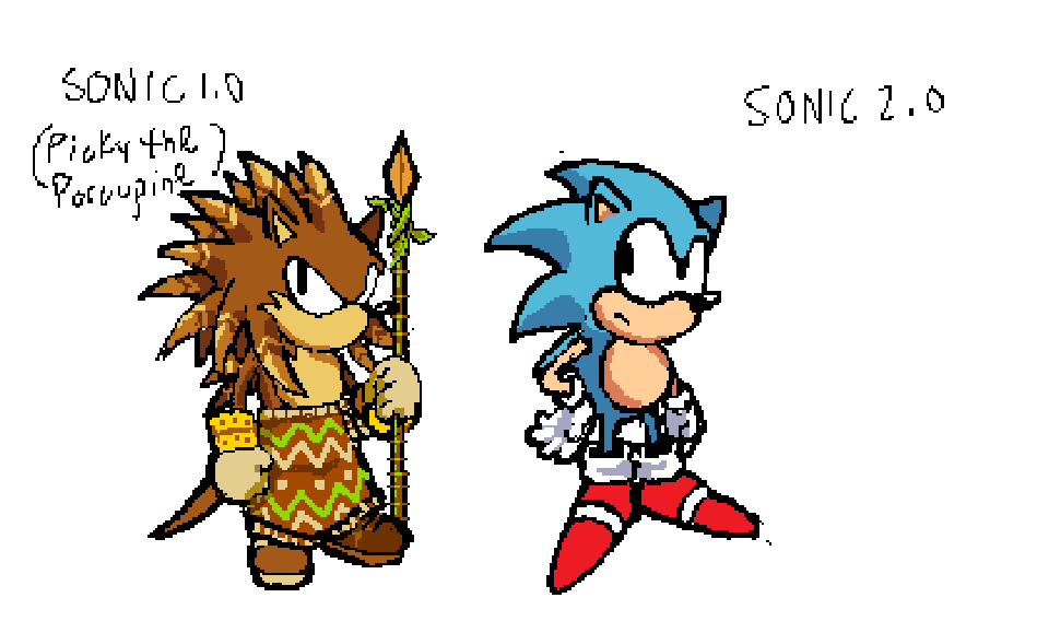 pcx take where hes the original sonic that roamed through green hill zone and lived with the critters before sonic's time 

#pillarchase2