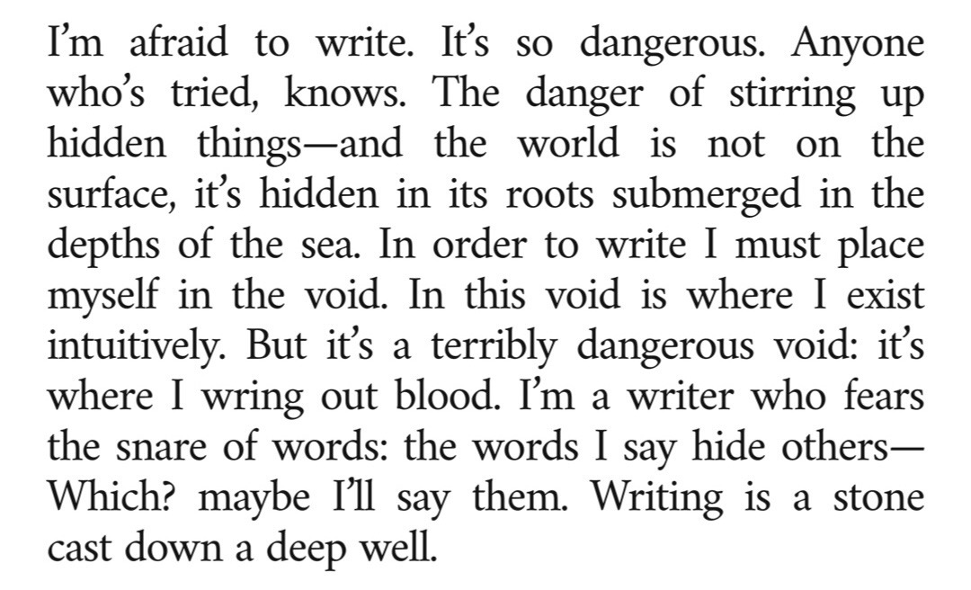 Clarice Lispector, from A Breath of Life