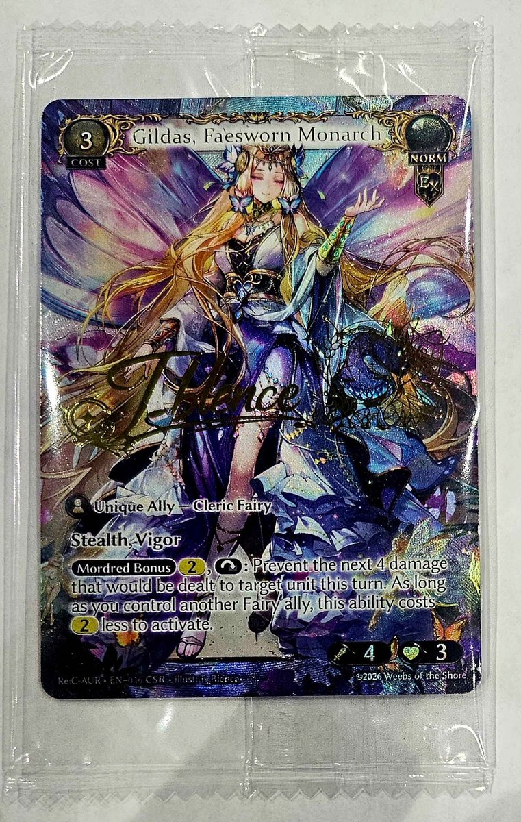 The first Gildas, Faesworn Monarch CSR from the Mordred