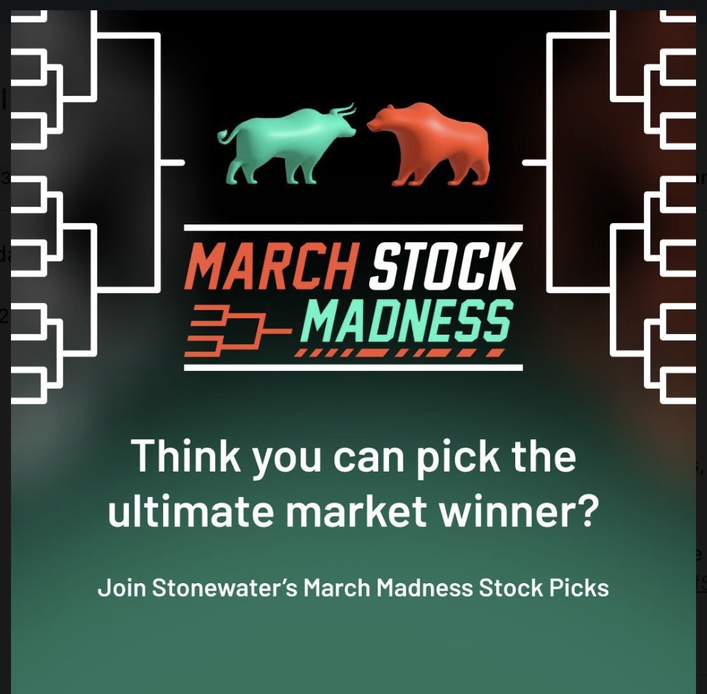 s_bernstein5's tweet photo. March Stock Madness has delivered some strong contenders, and plenty of bracket shakeups along the way.  Now it’s time to see which stocks are still standing and whose picks have held up through the tournament. https://t.co/a6uNl95fjk https://t.co/oMfbyxEdd4