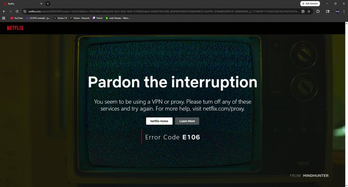 Ezsb - guess you cant use vpns on Netflix for WWE PLES anymore. https://t.co/Skk9iPrksn