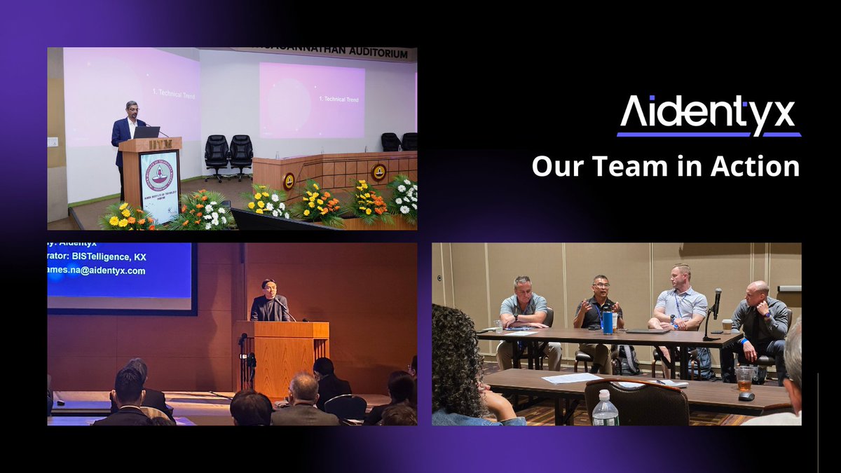 aidentyx's tweet photo. From one place to the next, our team is always on the move. Here's a glimpse of that in action, with even more events coming soon. Stay tuned!

#smartmanufacturing #aidentyx #AIinmanufacturing #agenticai #aiagents https://t.co/d0tAlbp3pr