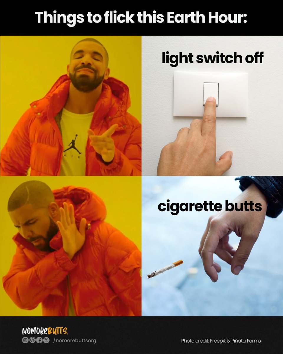 This Earth Hour, while we’re all doing our part for the planet, let’s keep the momentum going and talk about other environmental solutions.

One hour is powerful, but to protect the planet, we need action every day. 

Sign the petition at nomorebutts.org/petitions today.