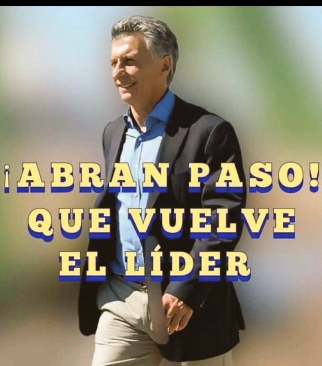 Adriana56224210's tweet photo. #Macri2027 https://t.co/rcv0JXJ0Ex