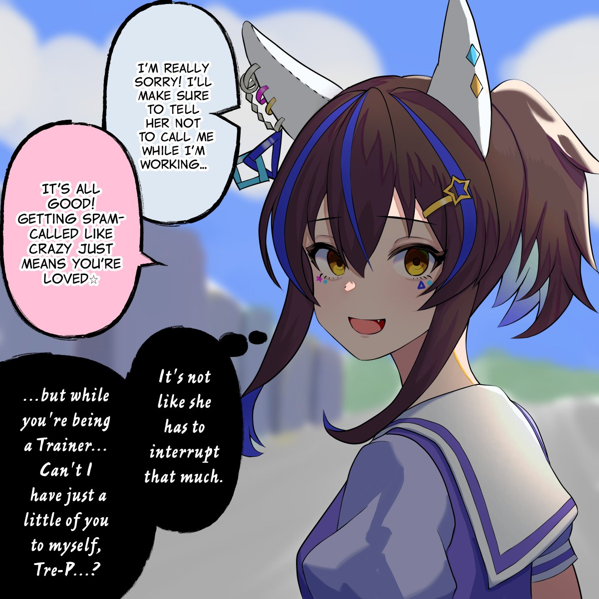 Sadtiger_117's tweet photo. 英語版です! [EN]

Purehearted Kaiju, Gentle Helios

Translation/英訳 @TheParacite
Typeset/植字工@Sadtiger_117

#ウマ娘 #umamusume #UmaTranslations https://t.co/Z749HY0bn3