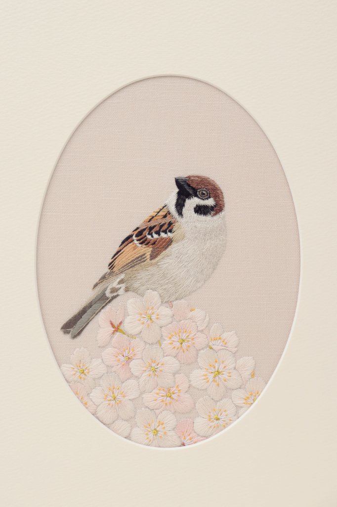 羽と糸＊鳥の刺繍作家＊ tweet media