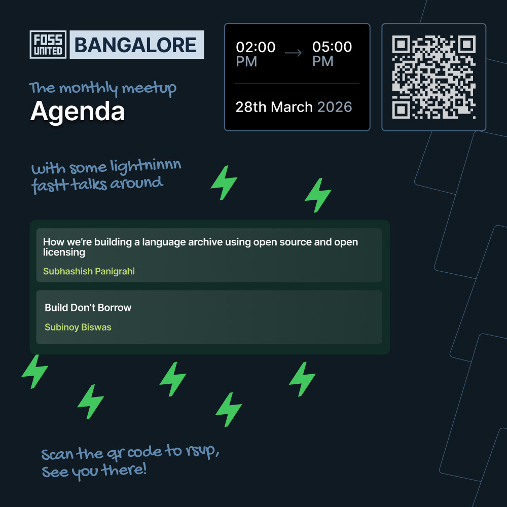 FOSS United Bangalore tweet media