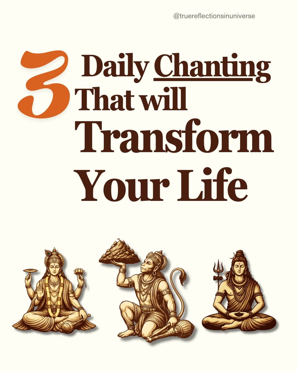 Krishnavallabhi's tweet photo. 3 daily chantings that can truly transform your life 

Not just prayers… but powerful practices followed for centuries🧵👇 https://t.co/K1zIThNNnK