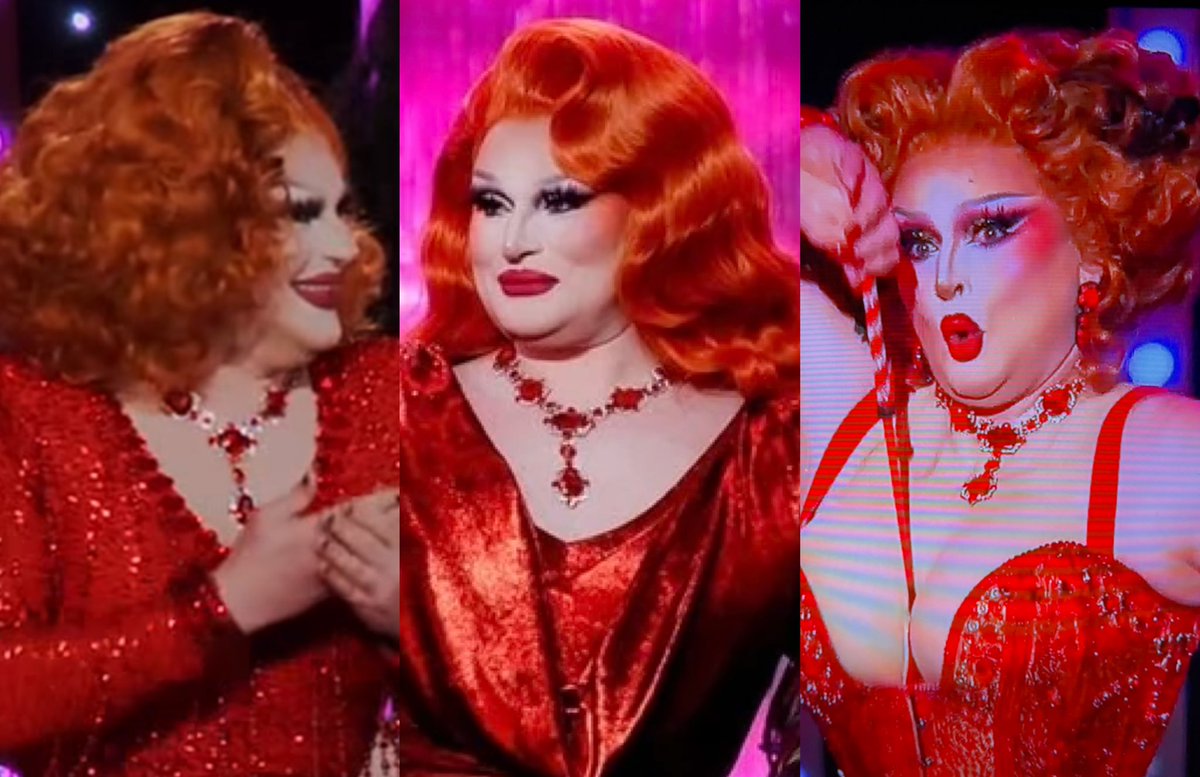 ConspiraLucy's tweet image. Jane Don’t wearing red and that SAME fuckass necklace for the third week in a row💀😭. . .#DragRace
