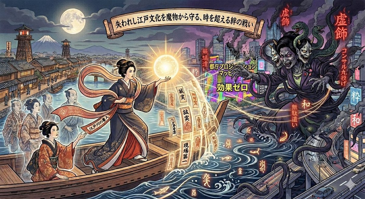 【百合子🆚令子議会バトル】
本会議中無駄話騒動を分析していたらGeminiが勝手にイラスト化してくれました(笑)
花のお江戸の一大事！
呼ばれもせぬがお姐参上‼️