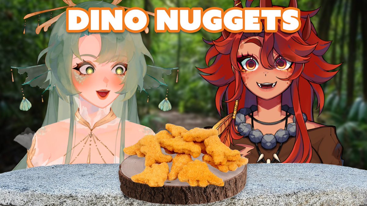 Umiko_VT's tweet photo. ❤️🦕LIVE🦖❤️

Making DINO NUGGETS for a DINO vtuber? Inviting the coolest @wumbojam to make a CLASSIC childhood favorite! https://t.co/SZBnL70FdS