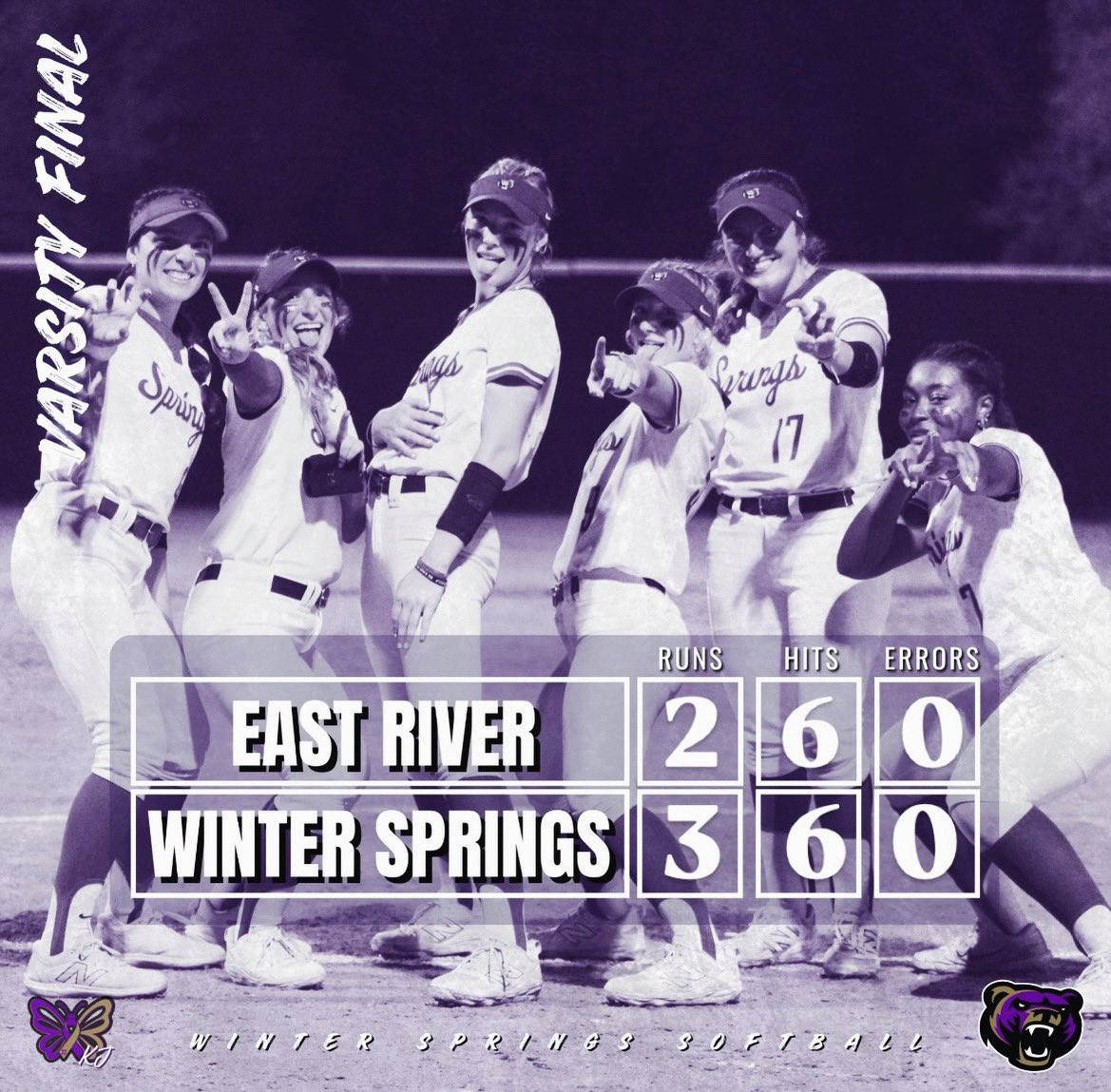 WSHS_Softball's tweet photo. Varsity Final vs East River

@TiffSeemann27 : 7 IP, 5 Ks
@MirandaRinne : 1-3 (1B, RBI, BB) 
*Walk-Off base hit bottom of 7th
@Clark1Lilly : 2-3 (1B, HR, RBI, SB)
Adi Pierce: 1-1 (2B, BB, 1 run scored)

@WSBearAthletics https://t.co/WStmyxQoKj