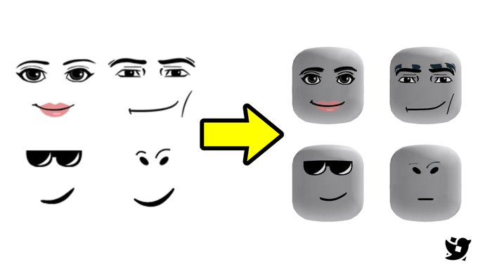 RobloxAarb's tweet photo. أصدرت "روبلوكس" نسخاً ديناميكية لجميع الوجوه الكلاسيكية.

وإذا كنت تمتلك النسخة ثنائية الأبعاد سابقاً، فقد حصلت على الرأس الديناميكي مجاناً. https://t.co/Qg8LEKvc4D