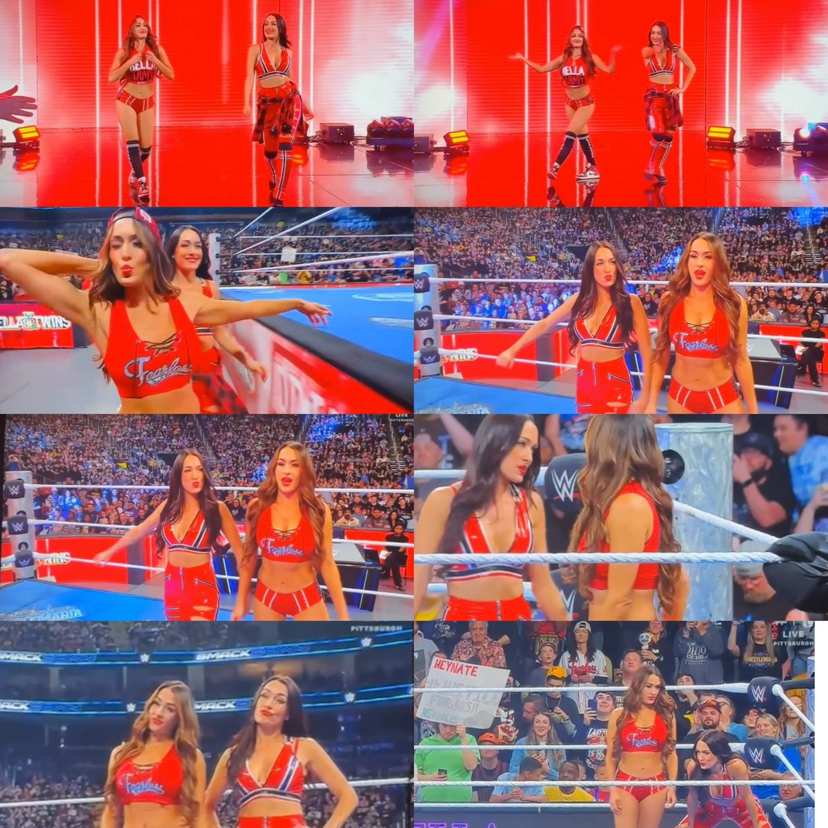 ForeverxBellas's tweet photo. HAPPY FRIDAY NIGHT BELLAS 💋😍

I’m so happy they won they deserved this win. 🫶🏻🫶🏻

@NikkiAndBrie #bellatwins #Nikkibella #BrieBella #BellasForGold #Smackdown https://t.co/ZA1QuMvWQb