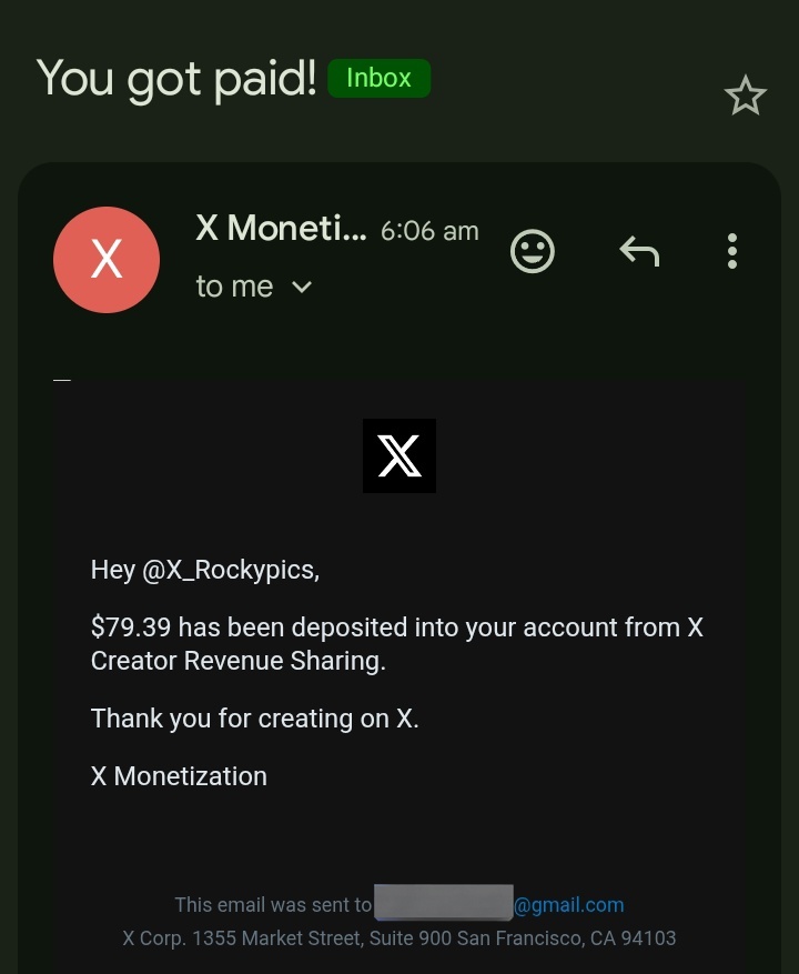 X_Rockypics's tweet photo. I finally did it first payout!! 😭❤️🎉
Endless thanks to everyone supporting me https://t.co/YR6PI6BZRZ
